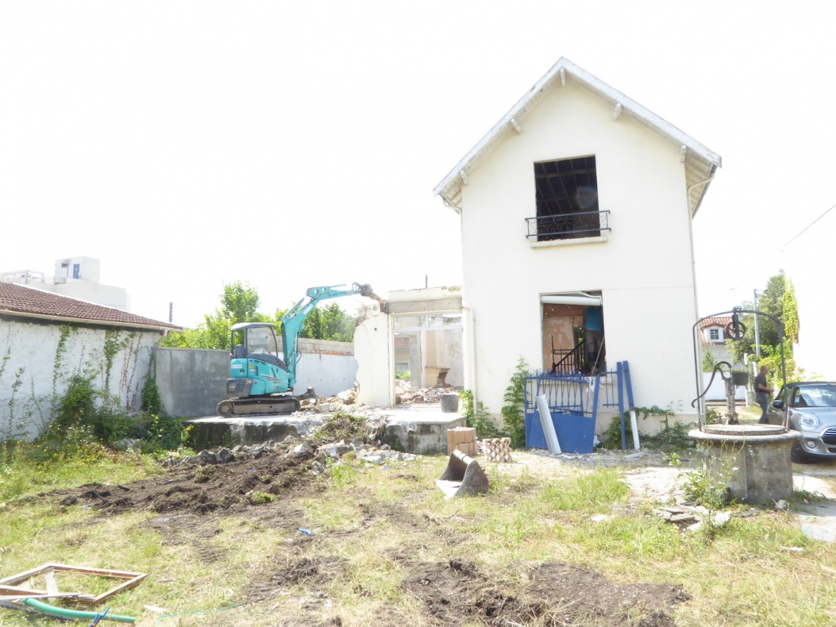 Rnovation et extension d'une Villa annes 30  Mrignac 2018 : Chantier - Dmolitions