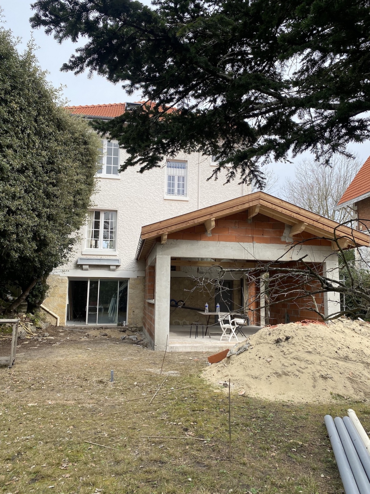 Une basquaise  Arcachon 2024 : Projet - Travaux extension