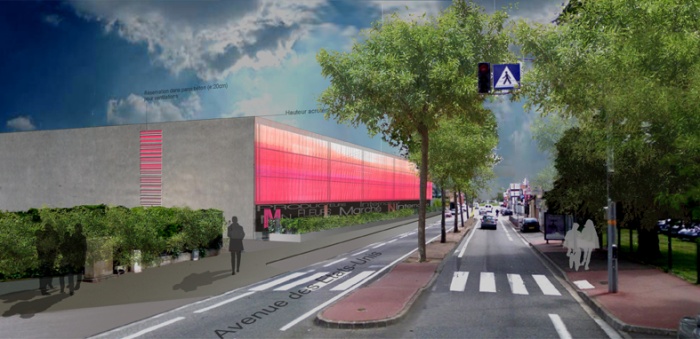 Réhabilitation du MIN de Toulouse (Marché D'Intérêt National) : nuit rose rouge