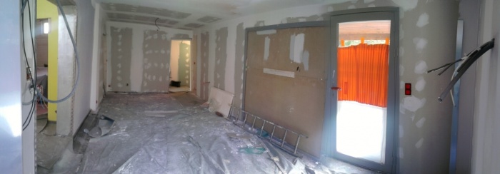 Ralisation d'une salle de bains par extension : Chantier int. 2