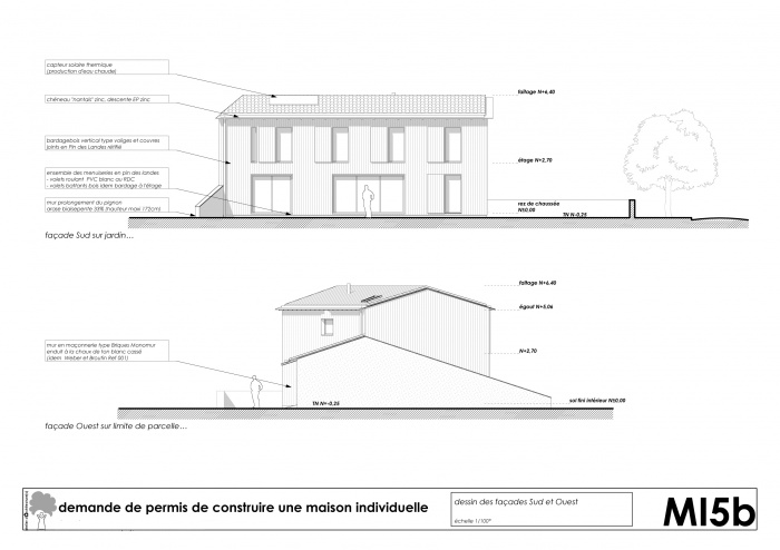 maison en lotissement RT2005+20% : face PC 2