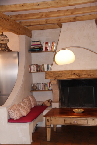 Rnovation espace cuisine/sjour dans vieille ferme  l'esprit rustique. : chemine