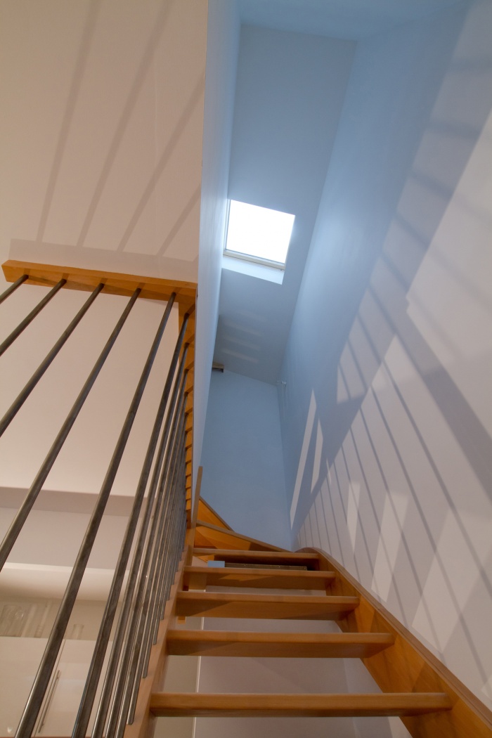 Ramnagement et surlvation d'une choppe : Puit de jour au-dessus de l'escalier