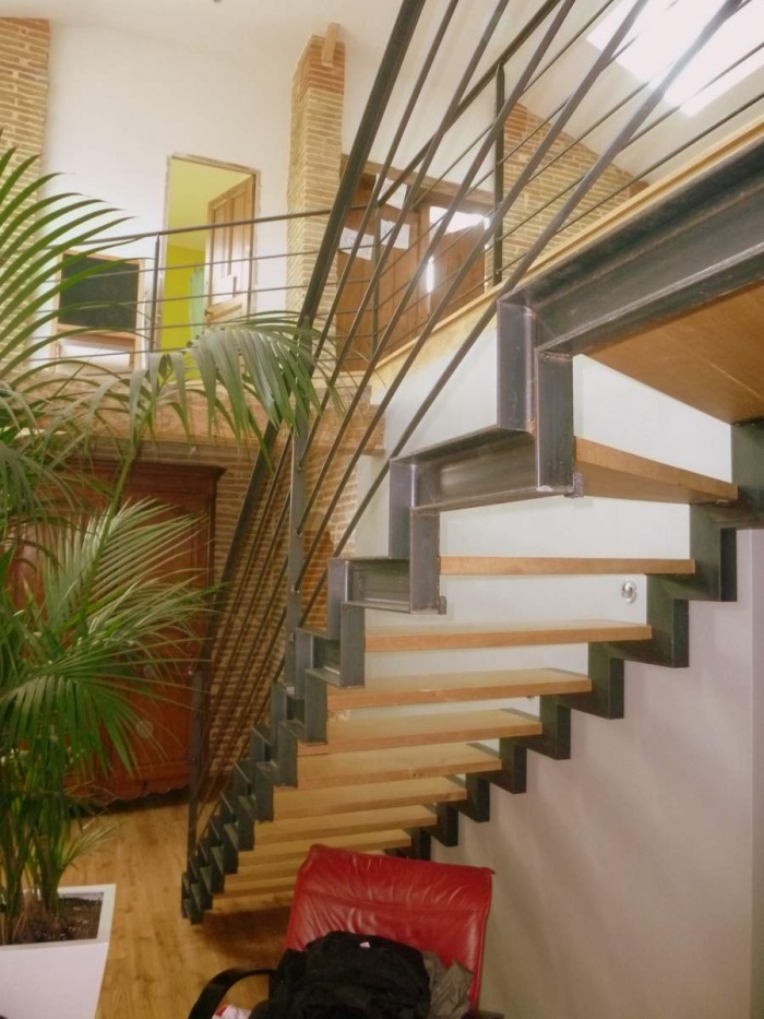 Rnovation Maison DMK : Escalier sur patio