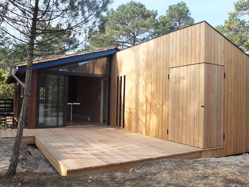Extension et ramnagement intrieur d'une maison bois : 15. Vue faades fermes