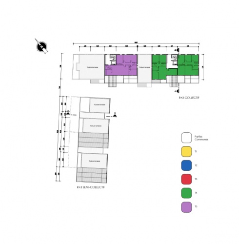 Construction de 36 logements  Balma (31) : 4- plan r+3 copie