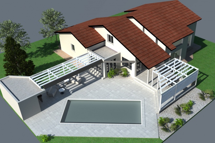 Extension et amnagements paysagers : Extension-maison-pergola--amenagements-paysagers-piscine-Tournefeuille-5