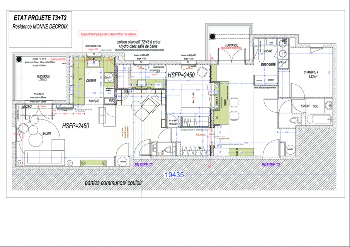 Appartement L Tournefeuille : 2.DCE PLAN GENERAL D\'AMENAGEMENT D.02 copie