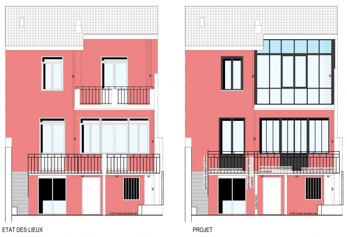 REHABILITATION FACADE JARDIN MAISON DE VILLE : FACADES