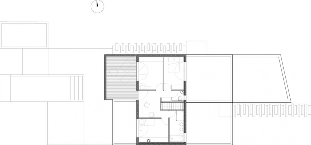 Maison neuve  Villenave d'Ornon : PLAN ETAGE 100