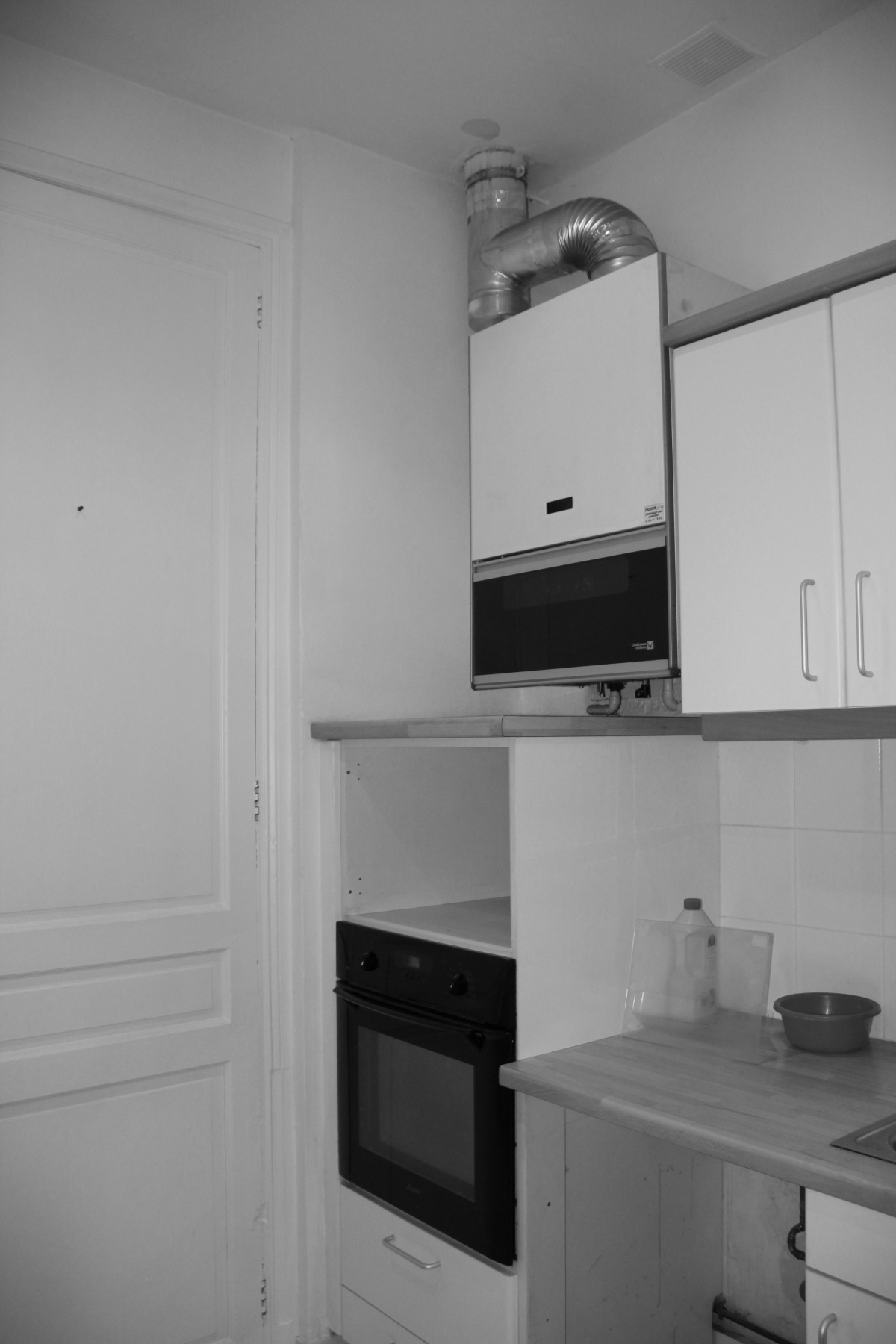 Rnovation d'un appartement 19me et cration d'un duplex : cuisine avant