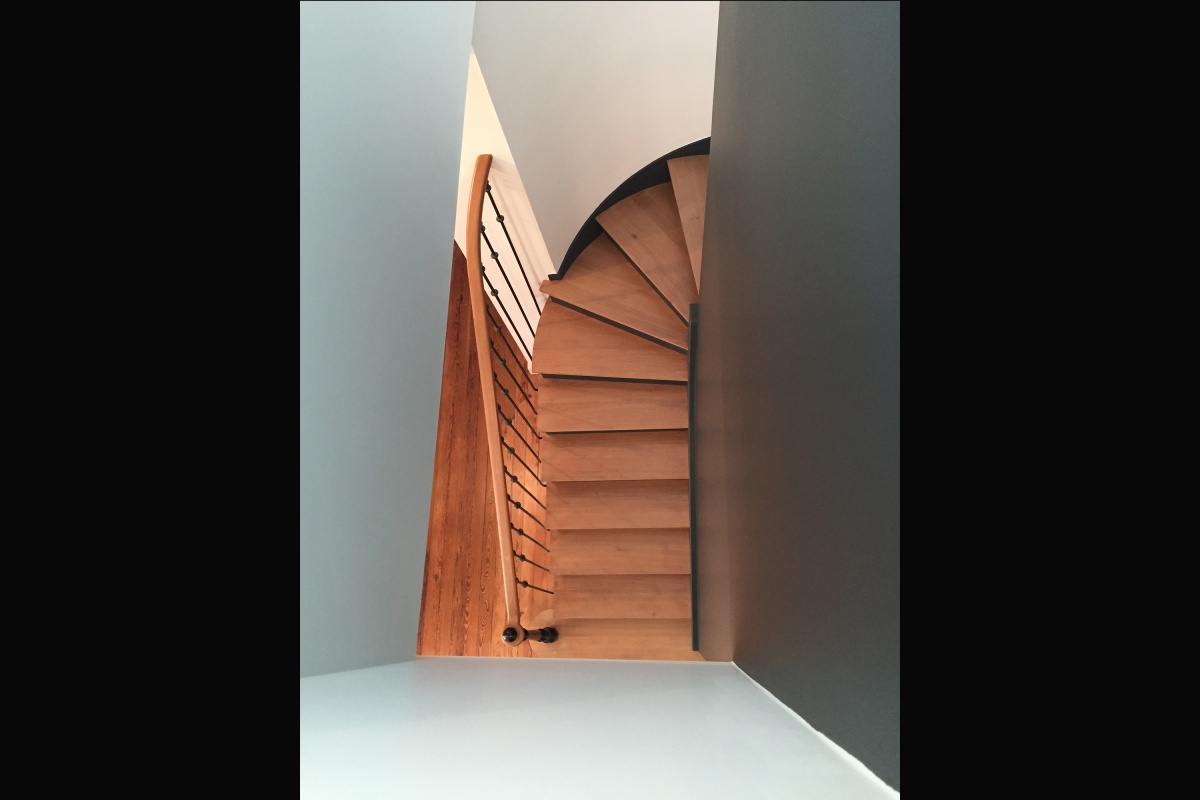 Rnovation d'un appartement 19me et cration d'un duplex : escalier ter